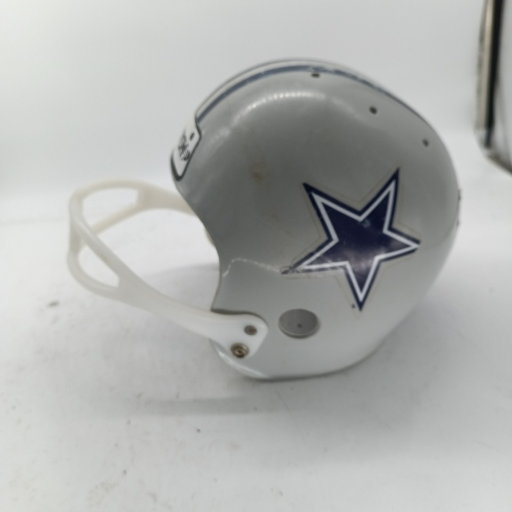 Vintage Hutch Dallas Cowboys Youth Football Helmet Silver Blue Star Number 22